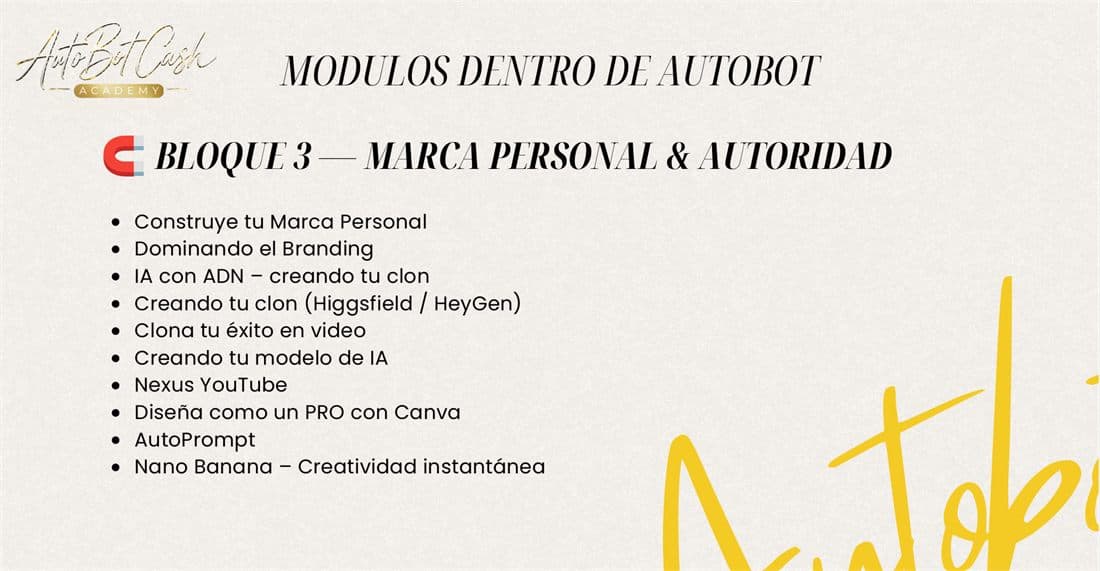 Bloque 3 — Marca personal y autoridad