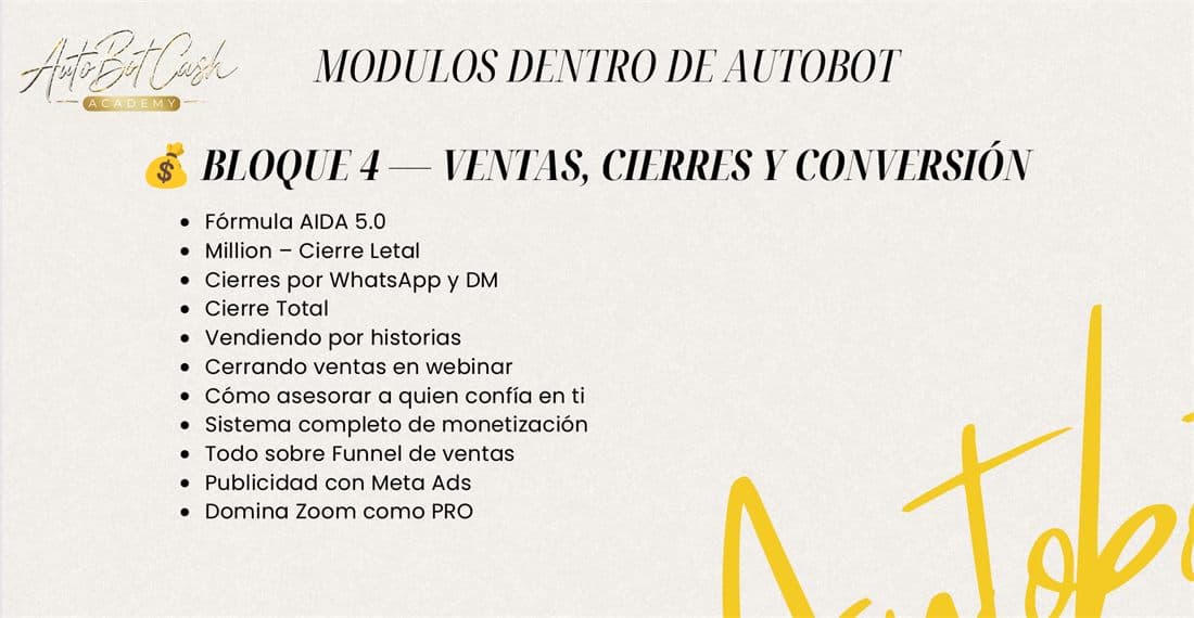 Bloque 4 — Ventas, cierres y conversión